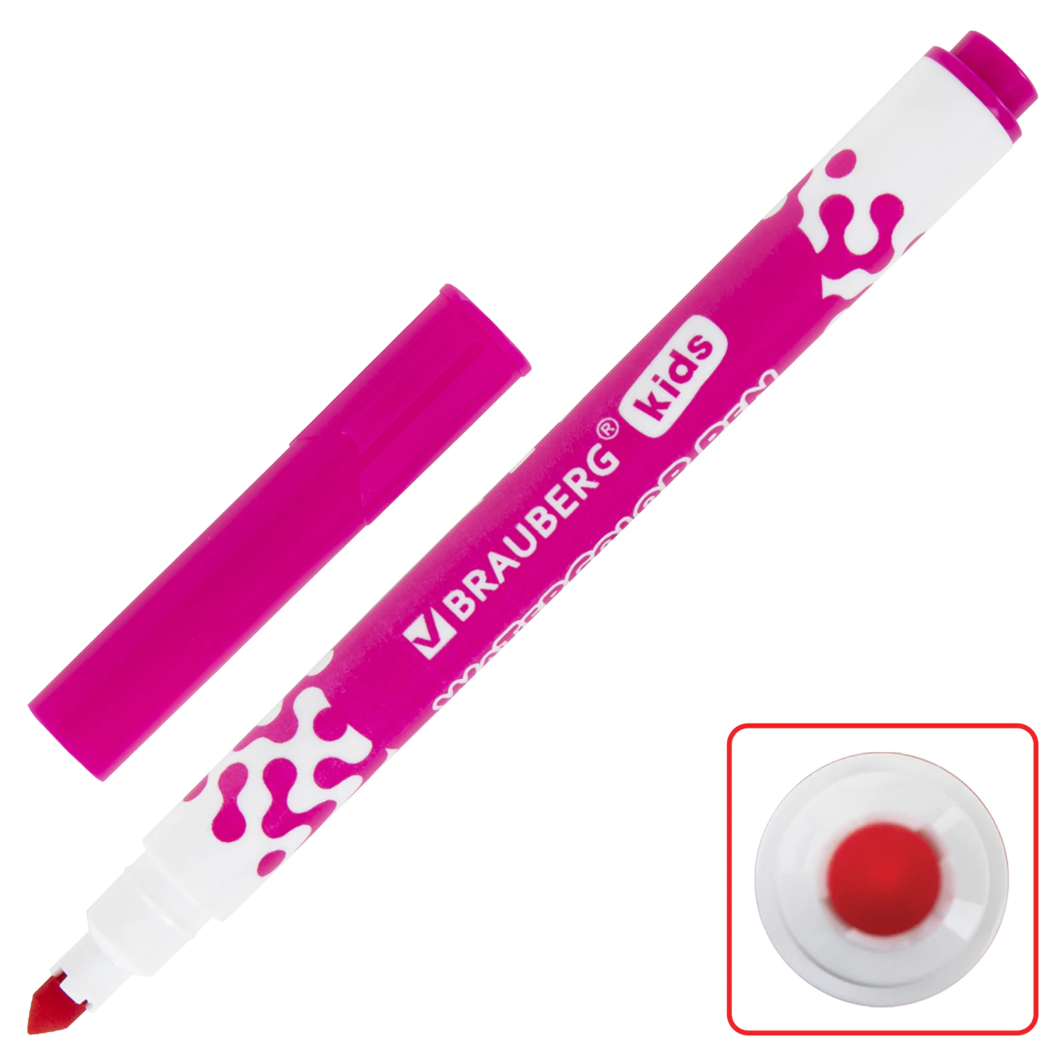 Фломастеры утолщенные BRAUBERG 24 цвета